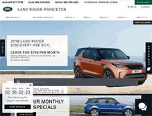 Tablet Screenshot of princetonlandrover.com